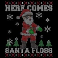 Here Comes Santa Floss Cool Ugly Christmas Sustainable Bucket Hat