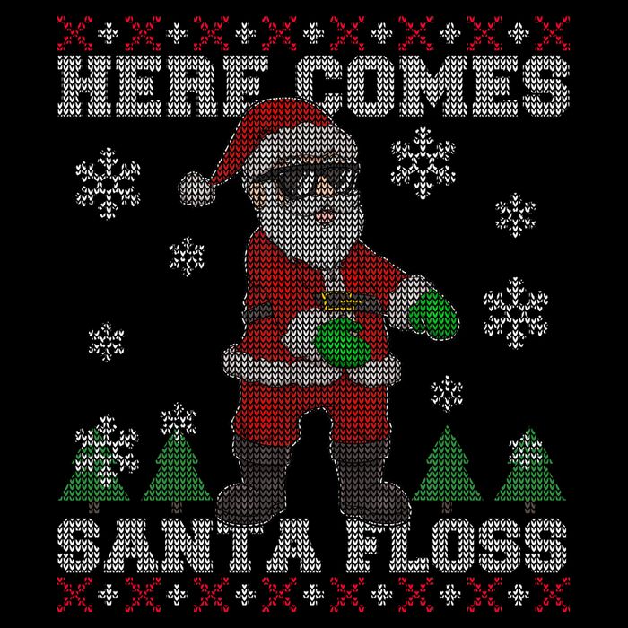Here Comes Santa Floss Cool Ugly Christmas Sustainable Bucket Hat