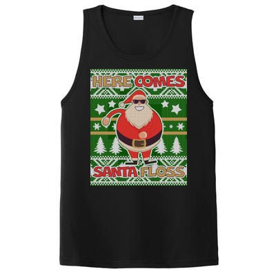 Here Comes Santa Floss Ugly Christmas Sweater PosiCharge Competitor Tank