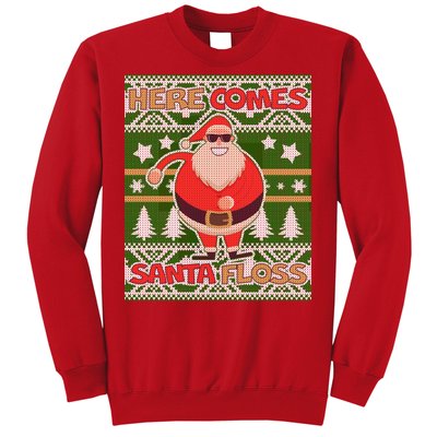 Here Comes Santa Floss Ugly Christmas Sweater Sweatshirt