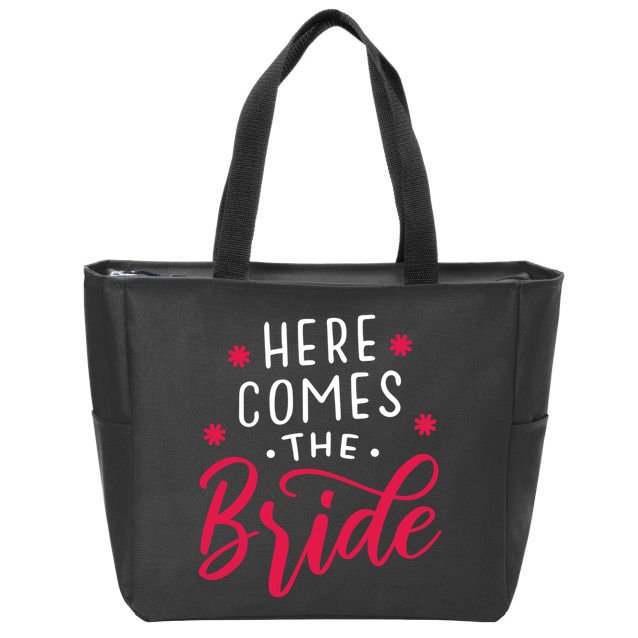 Here Comes The Bride Zip Tote Bag