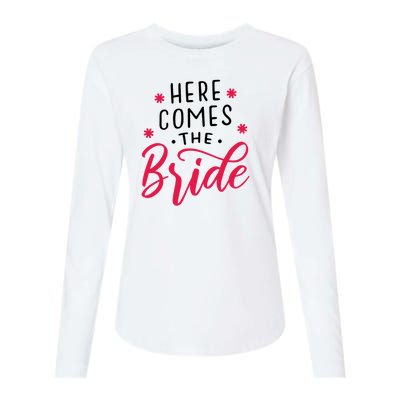 Here Comes The Bride Womens Cotton Relaxed Long Sleeve T-Shirt