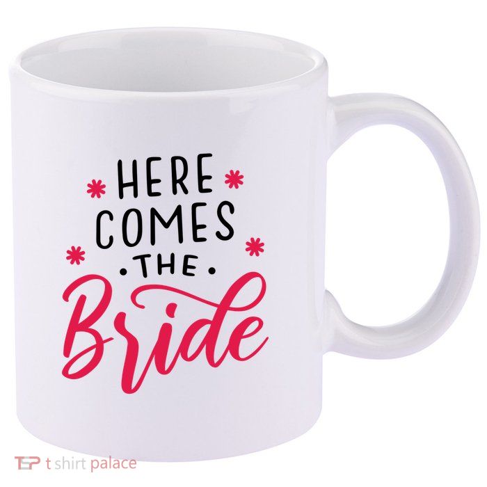 Here Comes The Bride 11oz C Handle Ceramic Mug