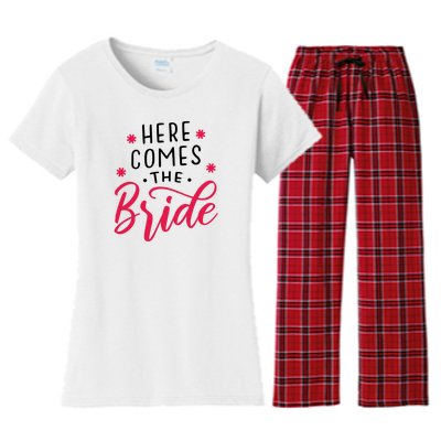 Here Comes The Bride Women's Flannel Pajama Set