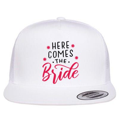 Here Comes The Bride Flat Bill Trucker Hat