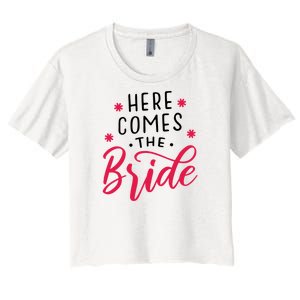 Here Comes The Bride Women's Crop Top Tee