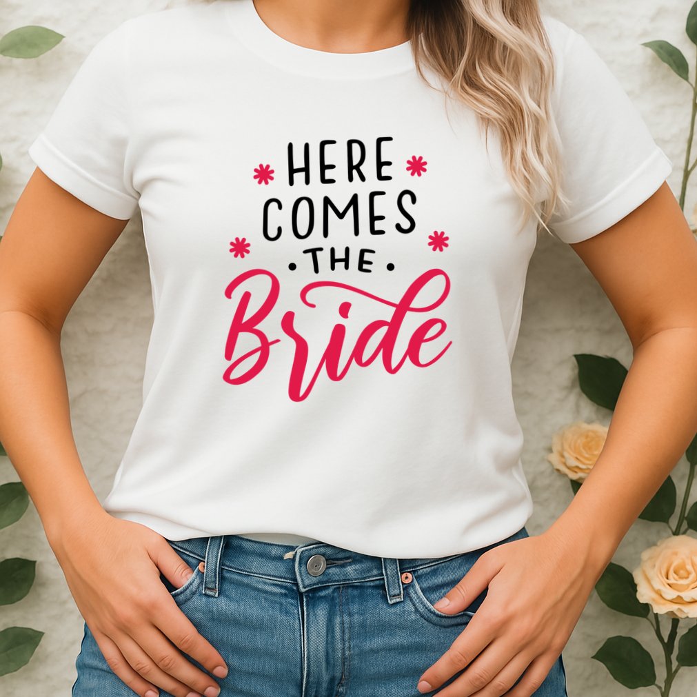 Here Comes The Bride Womens T-Shirt