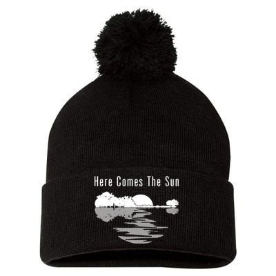 Here Comes The Sun Pom Pom 12in Knit Beanie