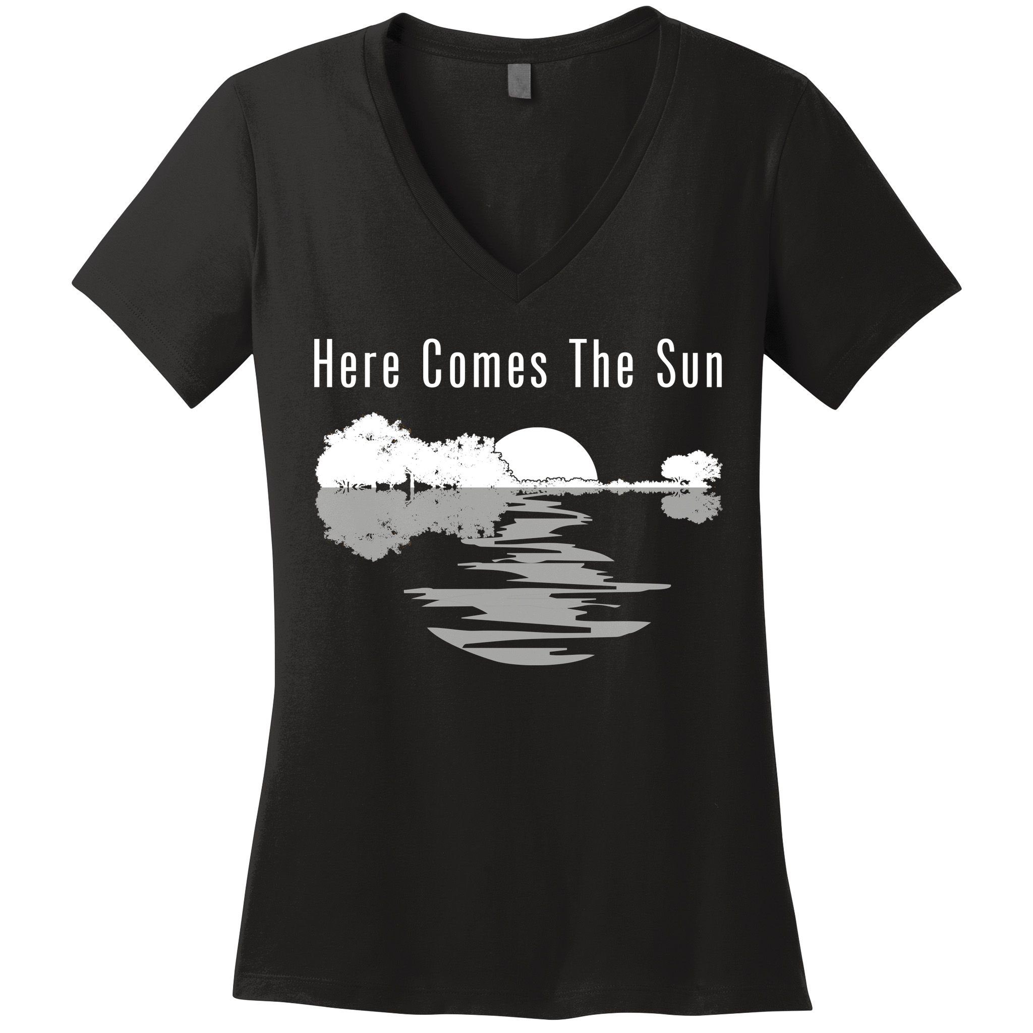Here Comes The Sun Women's V-Neck T-Shirt