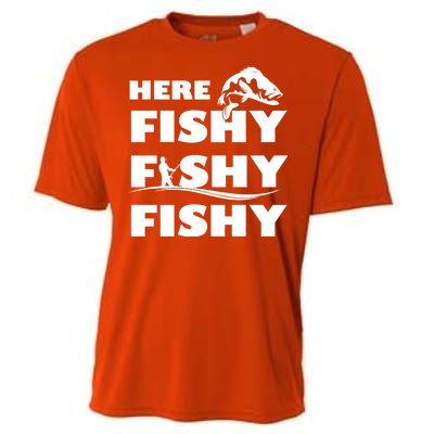 Here Fishy Fishy Fishy Cooling Performance Crew T-Shirt