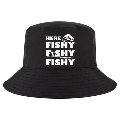 Here Fishy Fishy Fishy Cool Comfort Performance Bucket Hat