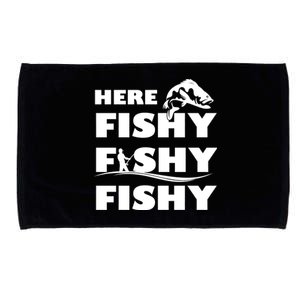 Here Fishy Fishy Fishy Microfiber Hand Towel