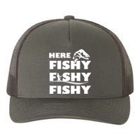 Here Fishy Fishy Fishy Yupoong Adult 5-Panel Trucker Hat