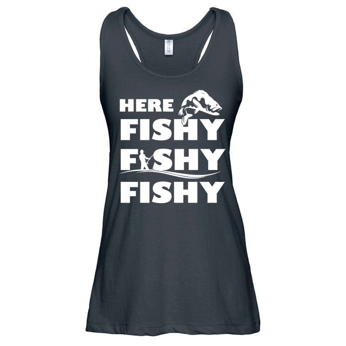 Here Fishy Fishy Fishy Ladies Essential Flowy Tank