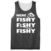 Here Fishy Fishy Fishy Mesh Reversible Basketball Jersey Tank