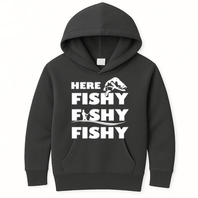 Here Fishy Fishy Fishy Kids Hoodie