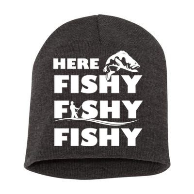 Here Fishy Fishy Fishy Short Acrylic Beanie