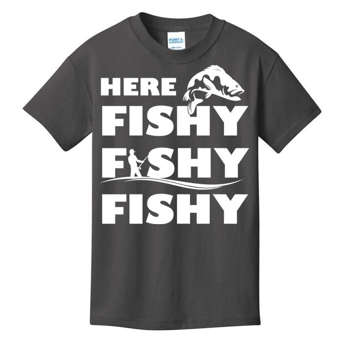 Here Fishy Fishy Fishy Kids T-Shirt