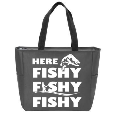 Here Fishy Fishy Fishy Zip Tote Bag