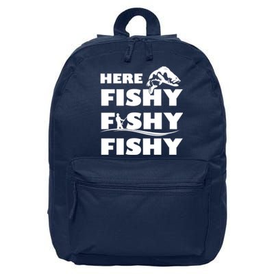 Here Fishy Fishy Fishy 16 in Basic Backpack