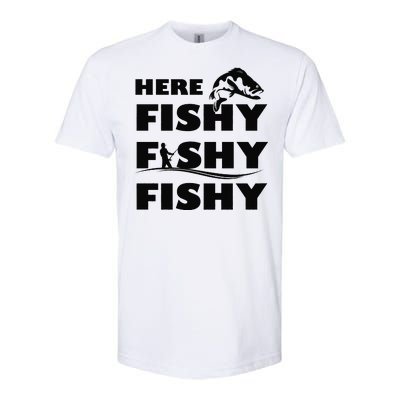 Here Fishy Fishy Fishy Softstyle CVC T-Shirt