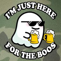 Here For The Boos Funny Halloween Party Legacy Tie Dye Trucker Hat