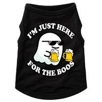 Here For The Boos Funny Halloween Party Doggie Tank