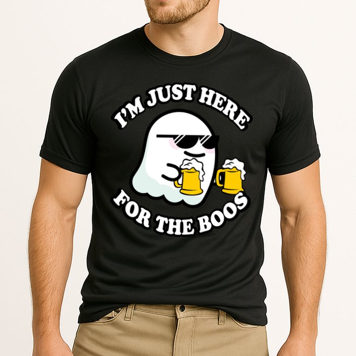 Here For The Boos Funny Halloween Party Cooling Performance Crew T-Shirt