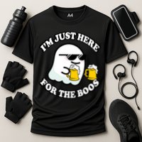 Here For The Boos Funny Halloween Party Cooling Performance Crew T-Shirt