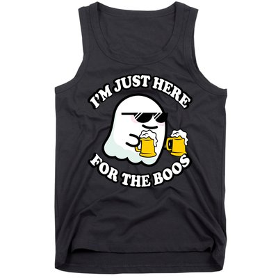Here For The Boos Funny Halloween Party Tank Top