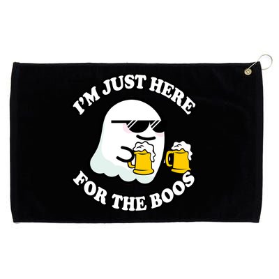 Here For The Boos Funny Halloween Party Grommeted Golf Towel