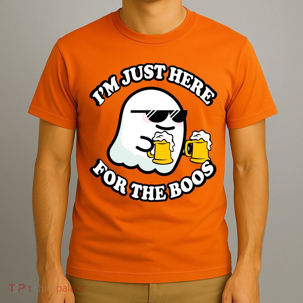 Here For The Boos Funny Halloween Party T-Shirt