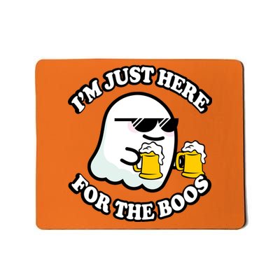 Here For The Boos Funny Halloween Party Mousepad