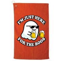 Here For The Boos Funny Halloween Party Platinum Collection Golf Towel