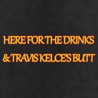 Here For The Drinks Travis Kelce's Butt Kansas City Adult Drive Performance Visor