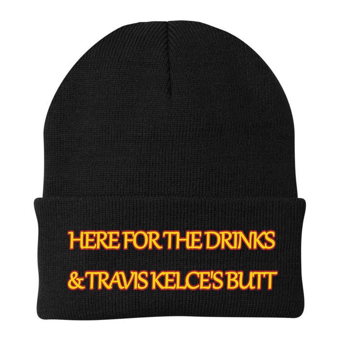 Here For The Drinks Travis Kelce's Butt Kansas City Beanie
