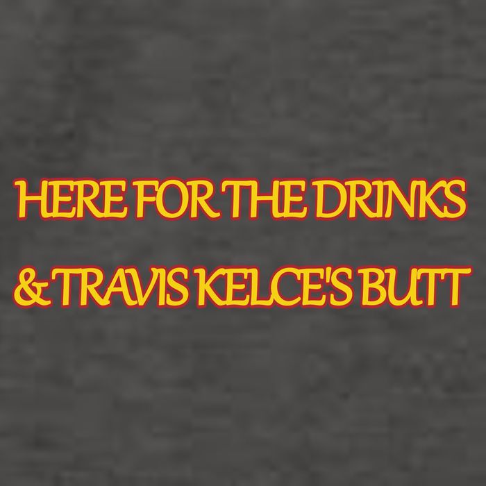 Here For The Drinks Travis Kelce's Butt Kansas City Vector Backpack