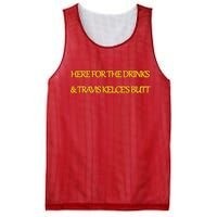 Here For The Drinks Travis Kelce's Butt Kansas City Mesh Reversible Basketball Jersey Tank