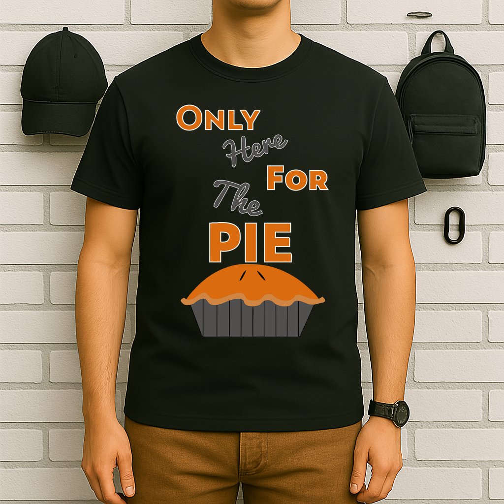 Here For The Pie Funny Thanksgiving T-Shirt