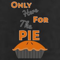 Here For The Pie Funny Thanksgiving Golf Towel