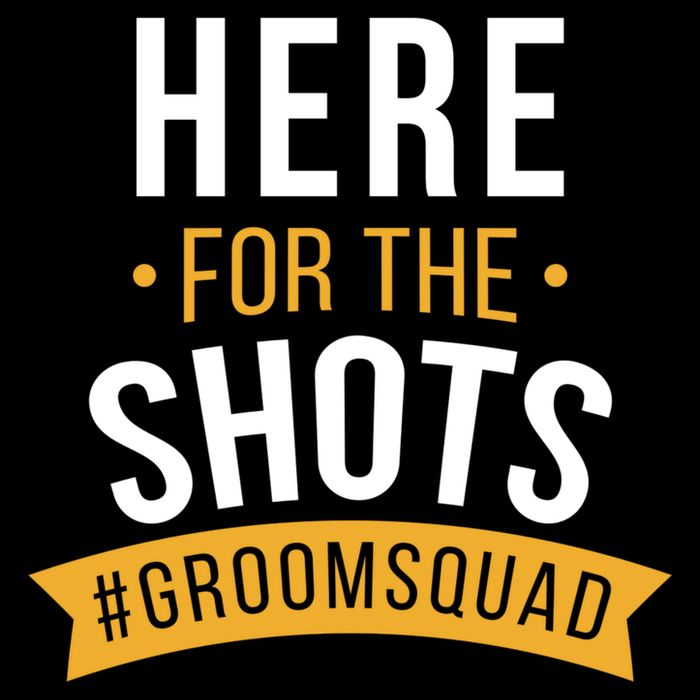 Here For The Shots Groom Squad Backpack