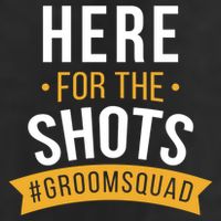 Here For The Shots Groom Squad Adult Drive Performance Visor