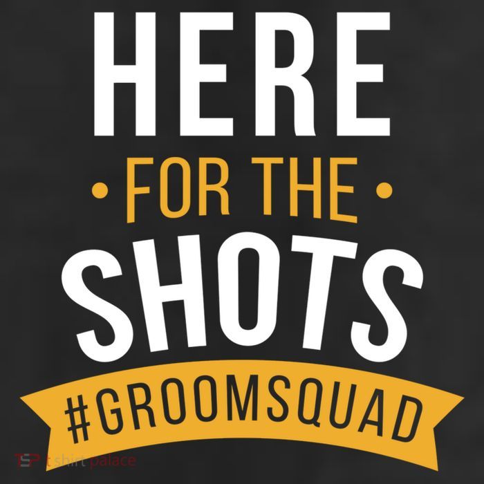 Here For The Shots Groom Squad 11oz C Handle Ceramic Mug