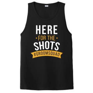 Here For The Shots Groom Squad PosiCharge Competitor Tank