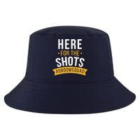 Here For The Shots Groom Squad Cool Comfort Performance Bucket Hat