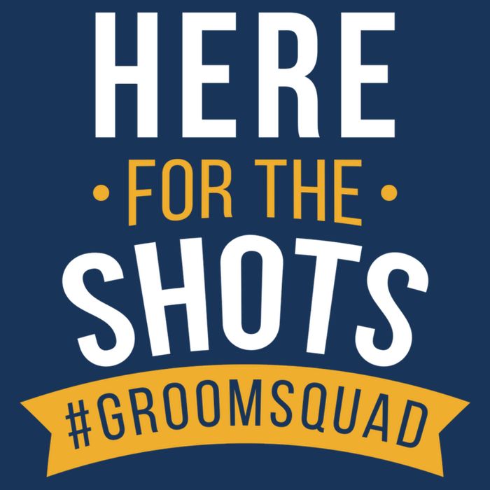 Here For The Shots Groom Squad Kids T-Shirt