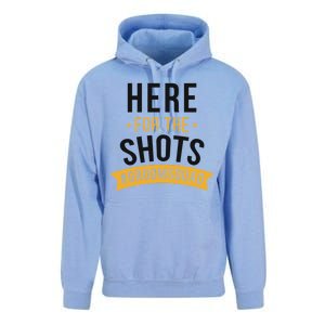 Here For The Shots Groom Squad Unisex Surf Hoodie