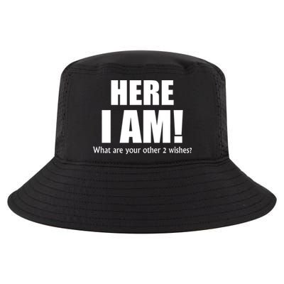 Here I Am! What Are Your Other 2 Wishes? Cool Comfort Performance Bucket Hat