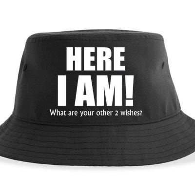Here I Am! What Are Your Other 2 Wishes? Sustainable Bucket Hat