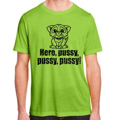 Here Pussy Pussy Pussy Cat Adult ChromaSoft Performance T-Shirt